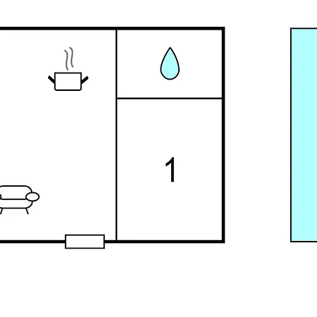 Appartement 1 Bedroom Awesome In *